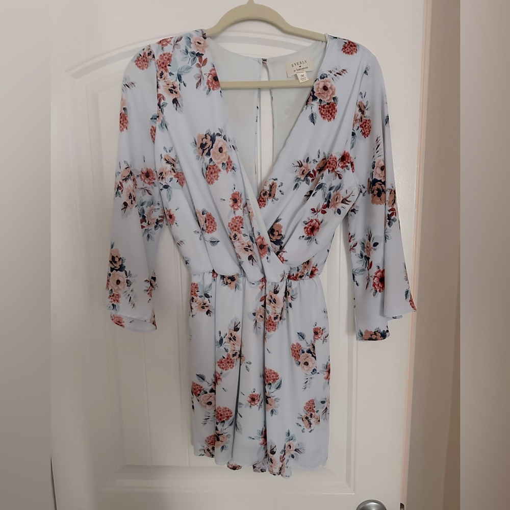 Floral Shorts Romper